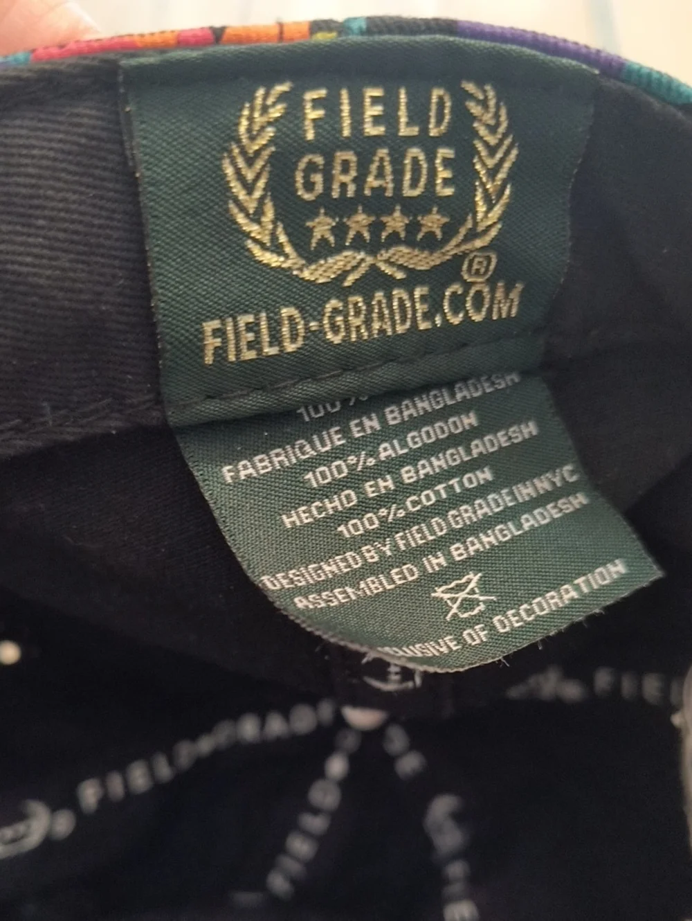 Field Grade Cap Adjustable Paint Splatter No F*CKS Given